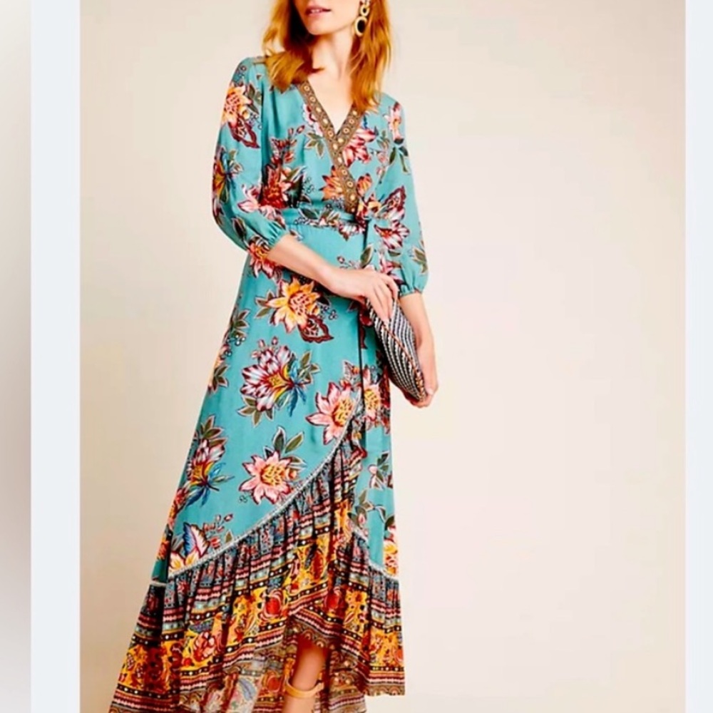 Farm Rio Viera Wrap Dress